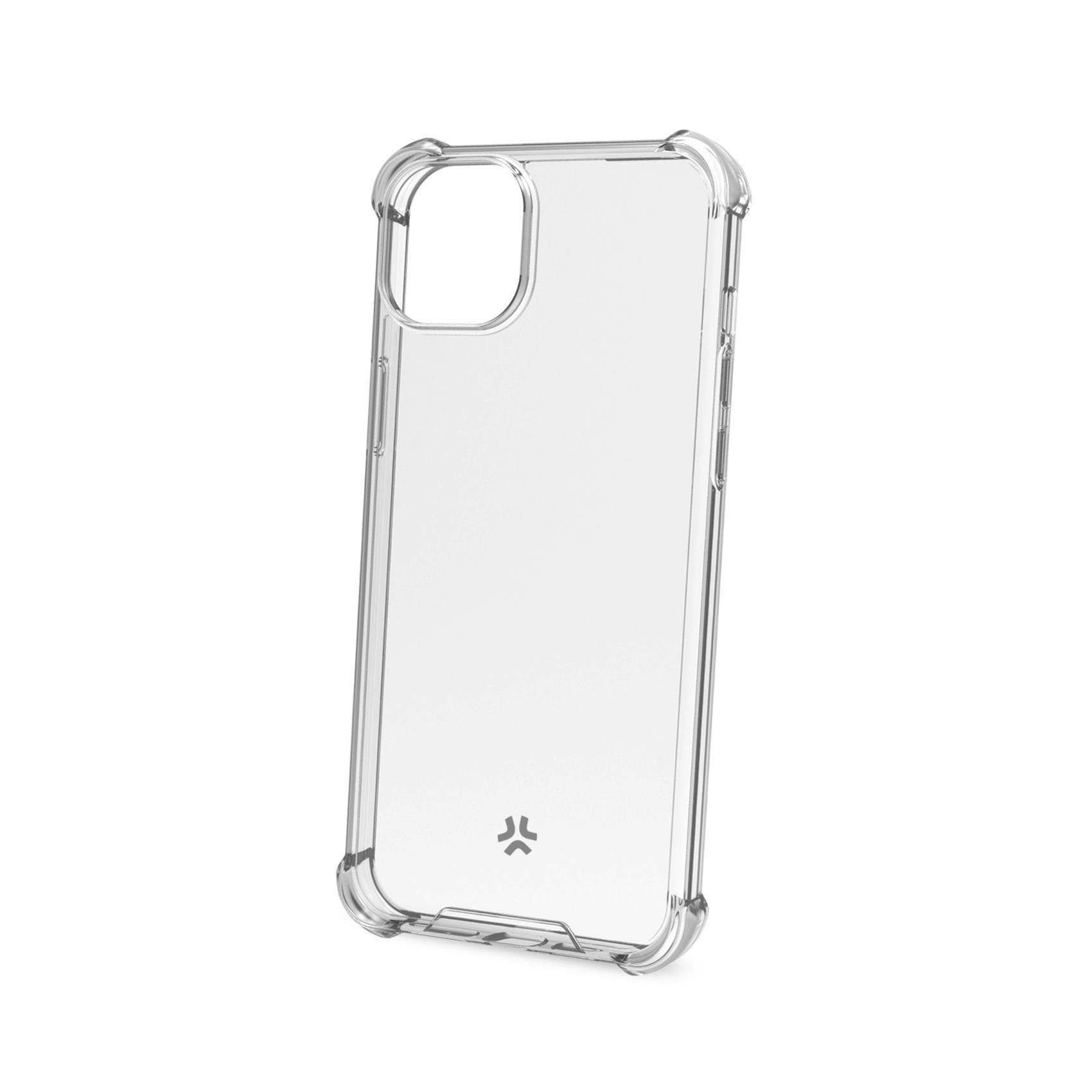 Celly Armor - Cover per cellulare - policarbonato, TPU (poliuretano termoplastico) - trasparente - per Apple iPhone 15