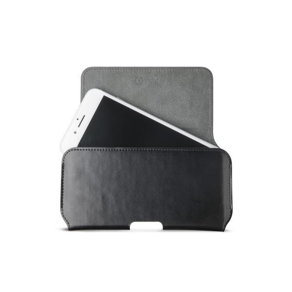 Celly Belt pro XL - Borsa tracolla per cellulare - similpelle - nero