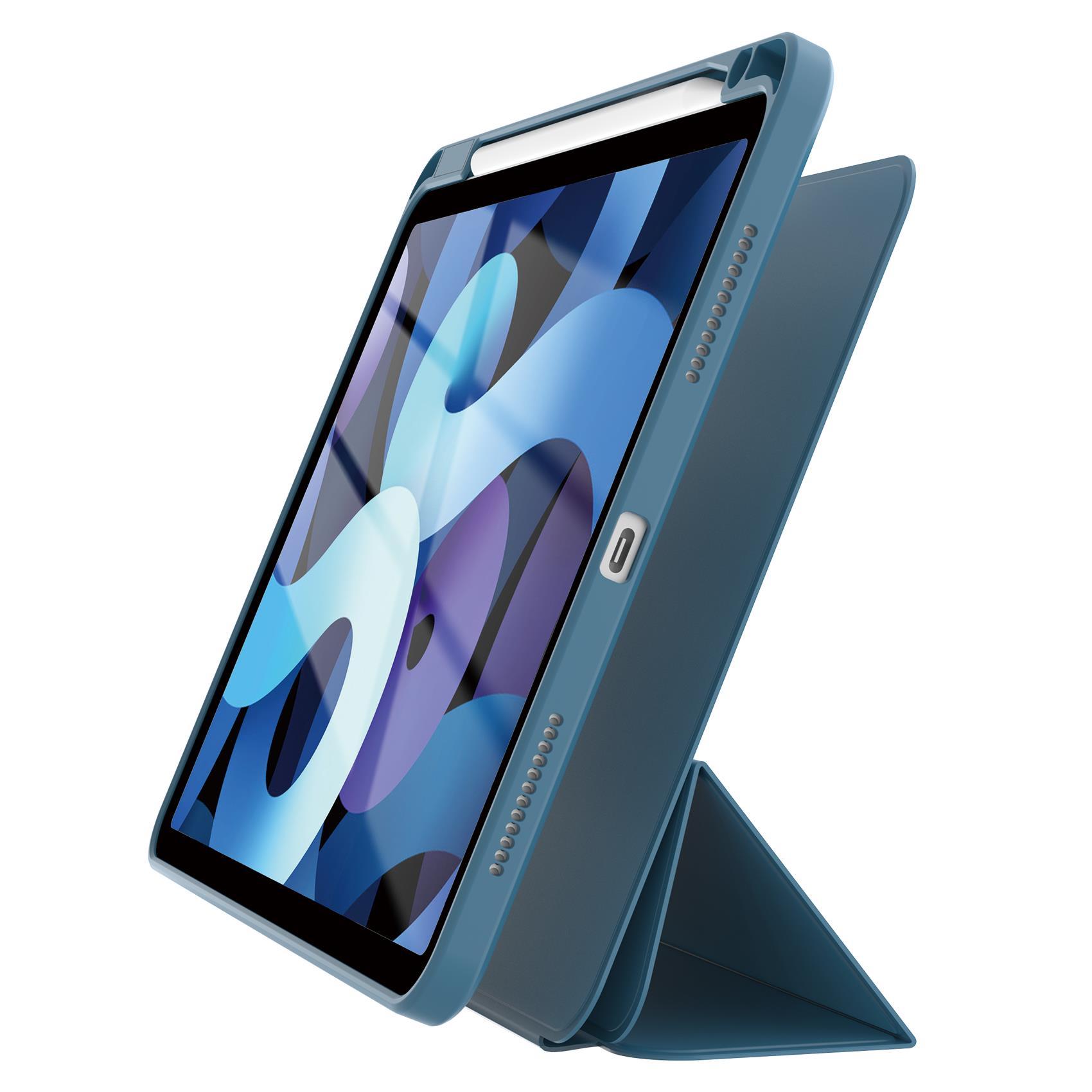 Celly BOOKMAG - Flip cover per tablet - staccabile, magnetica - poliuretano - blu - per Apple 10.9-inch iPad Air (4^ generazione, 5^ generazione)