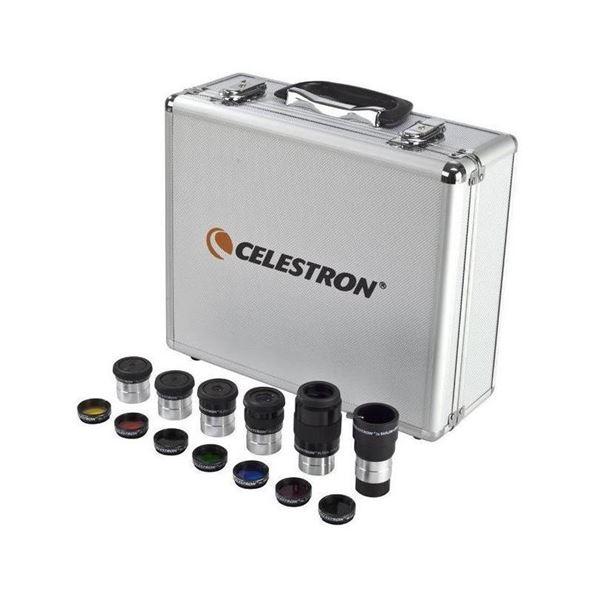 CELESTRON KIT ACCESSORI FILTRI E OCULARI DA 31.8 mm PER TELESCOPIO CON VALIGIA IN ALLUMINIO