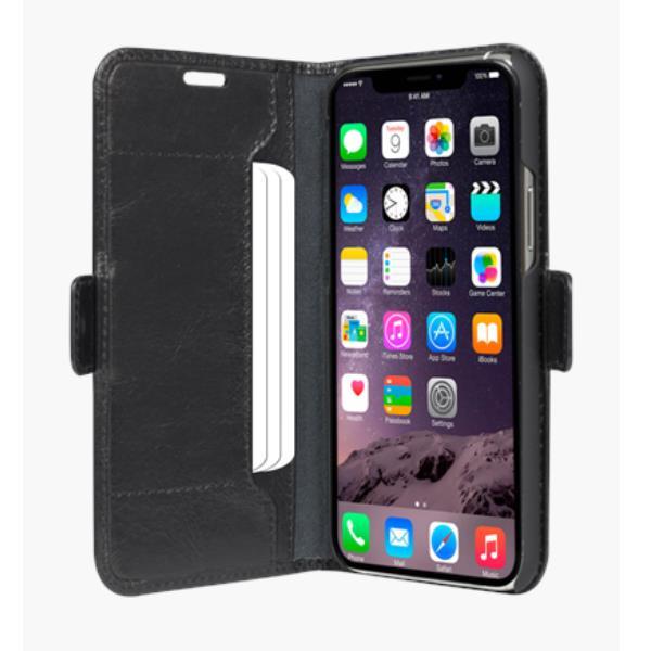 Dbramante 1928 Copenhagen Slim - Custodia in Pelle per iPhone 11 Pro - Nero