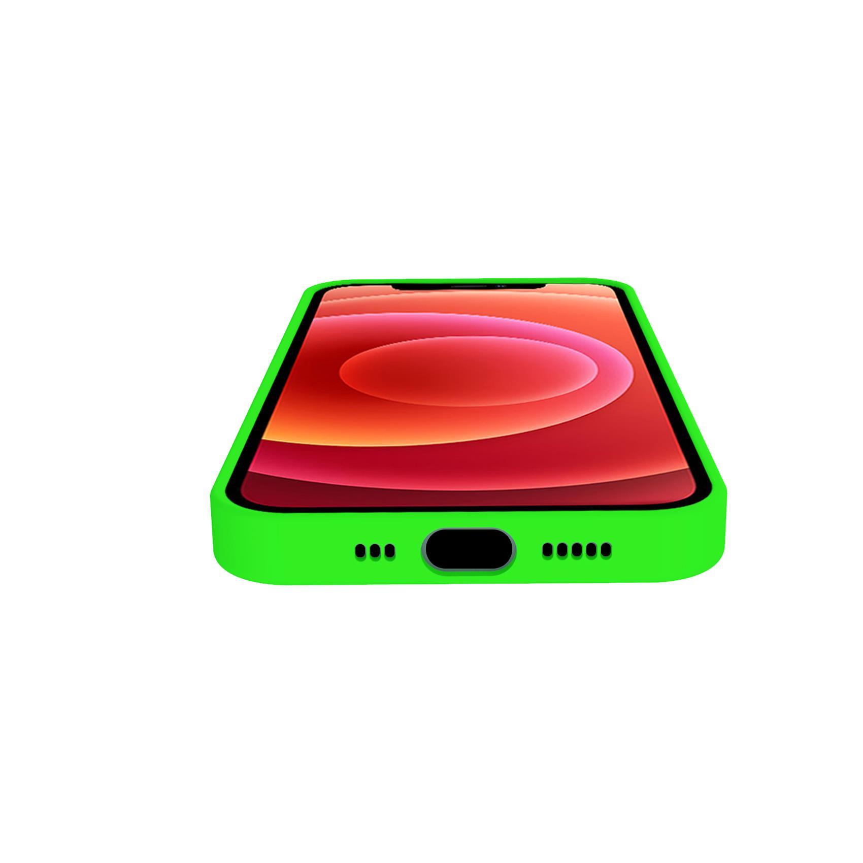 Celly Cromo - Cover per cellulare - TPU (poliuretano termoplastico), rivestimento in silicone - verde - per Apple iPhone 13 Pro
