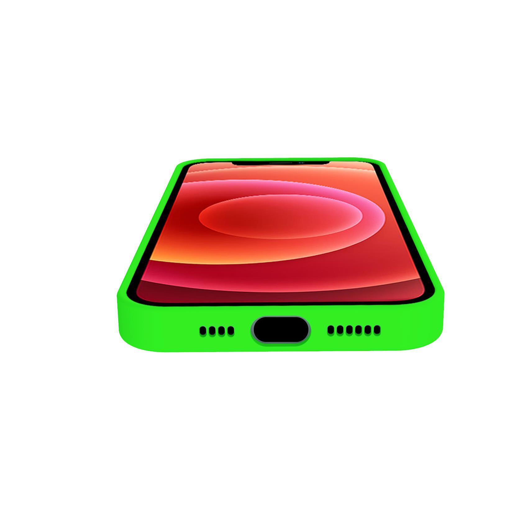 Celly Cromo - Cover per cellulare - TPU (poliuretano termoplastico), rivestimento in silicone - verde - per Apple iPhone 13 Pro Max