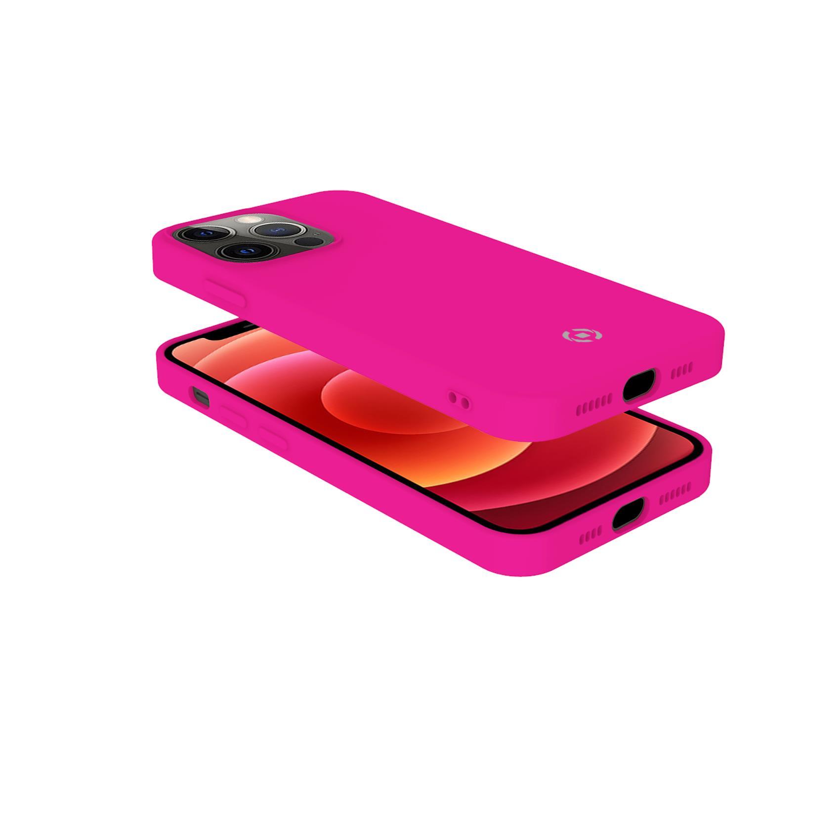 Celly Cromo - Cover per cellulare - TPU (poliuretano termoplastico), rivestimento in silicone - per Apple iPhone 13 Pro Max