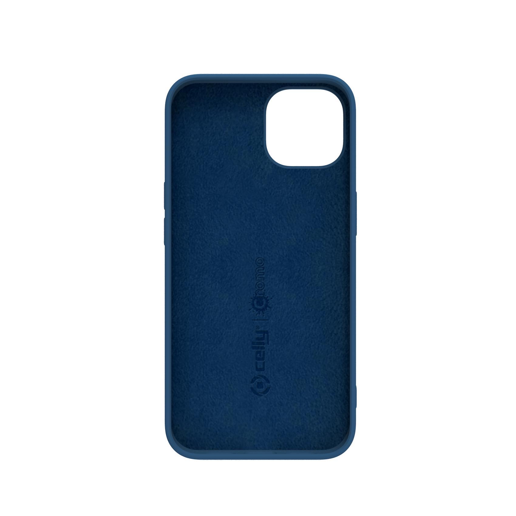 Celly Cromo - Cover per cellulare - TPU (poliuretano termoplastico), rivestimento in silicone - per Apple iPhone 14
