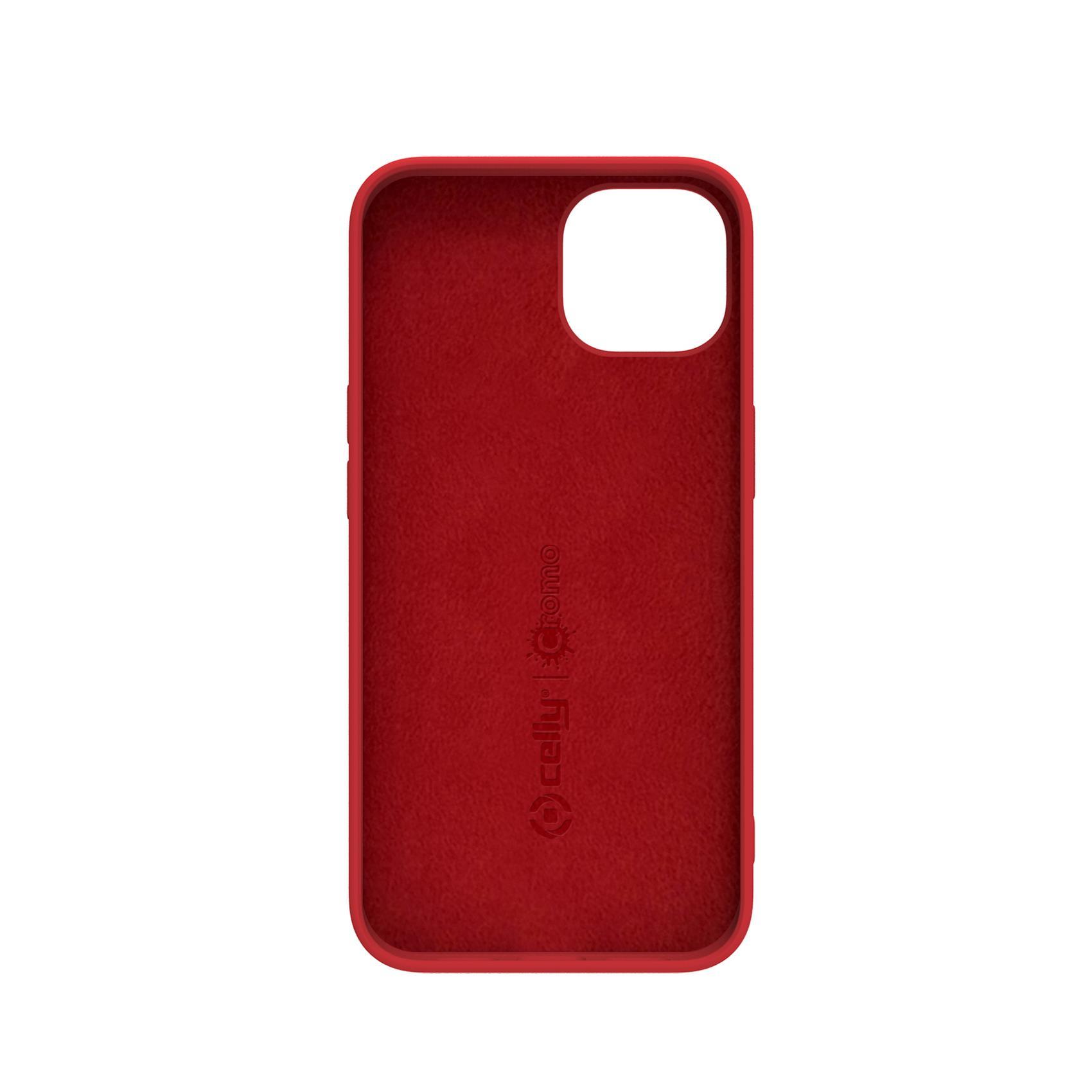 Celly Cromo - Cover per cellulare - TPU (poliuretano termoplastico), rivestimento in silicone - per Apple iPhone 14 Pro