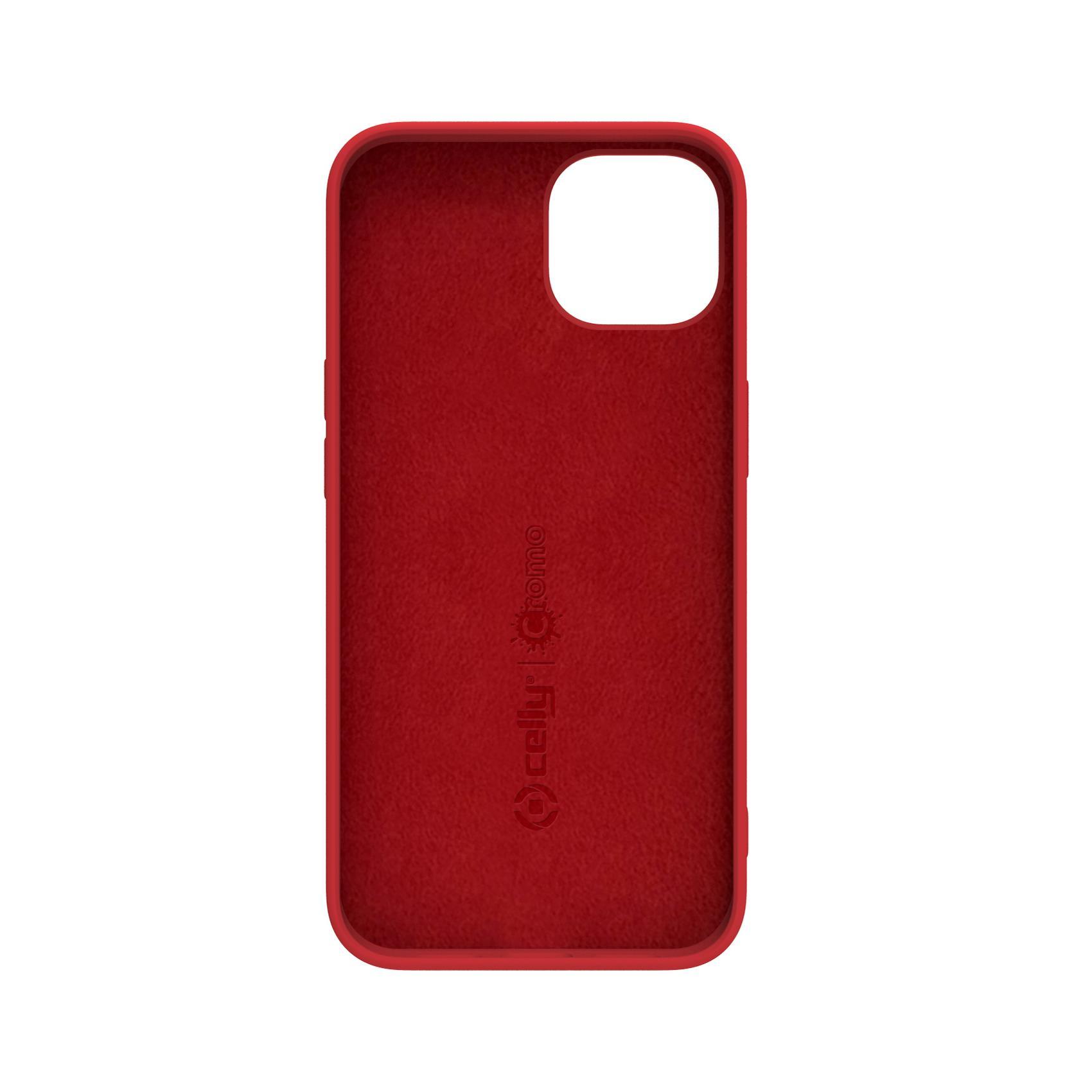 Celly Cromo - Cover per cellulare - TPU (poliuretano termoplastico), rivestimento in silicone - per Apple iPhone 14 Plus