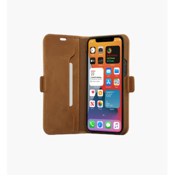 Dbramante 1928 Copenhagen Slim - Custodia in Pelle per iPhone 12 Pro Max - Cuoio