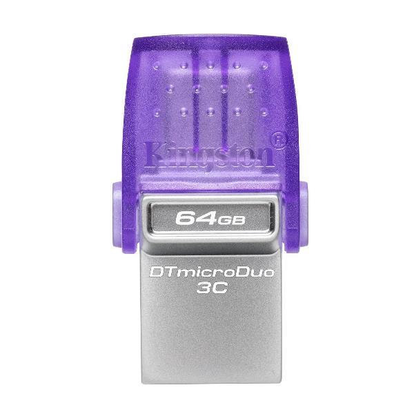 Kingston DataTraveler microDuo 3C - Chiavetta USB - 64 GB - USB 3.2 Gen 1 / USB-C