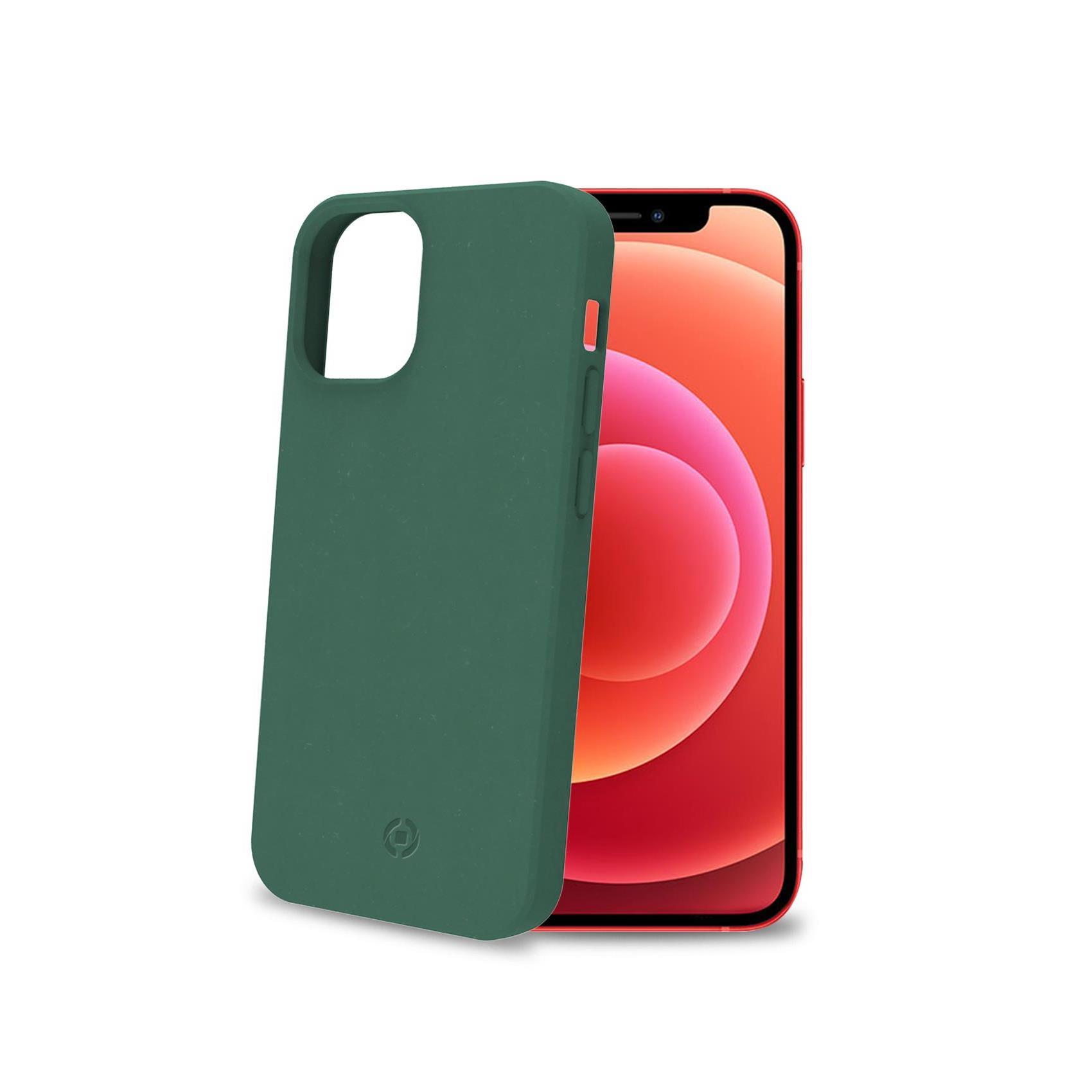 Celly Earth - Cover per cellulare - Materiale vegetale biodegradabile al 100% - verde - 5.4" - per Apple iPhone 12 mini
