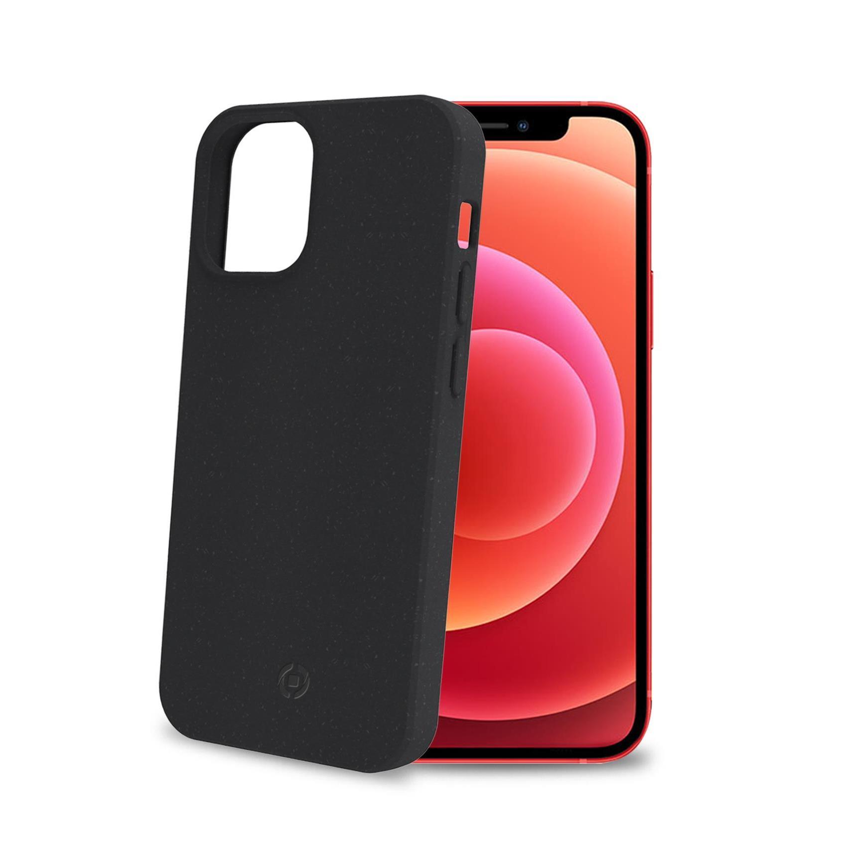 Celly Earth - Cover per cellulare - Materiale vegetale biodegradabile al 100% - nero - 6.7" - per Apple iPhone 12 Pro Max
