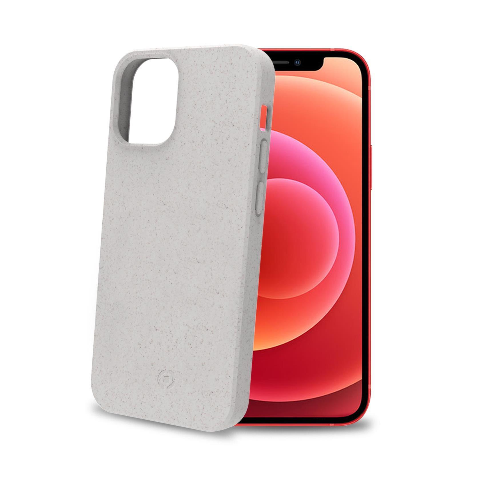 Celly Earth - Cover per cellulare - Materiale vegetale biodegradabile al 100% - bianco - 6.7" - per Apple iPhone 12 Pro Max