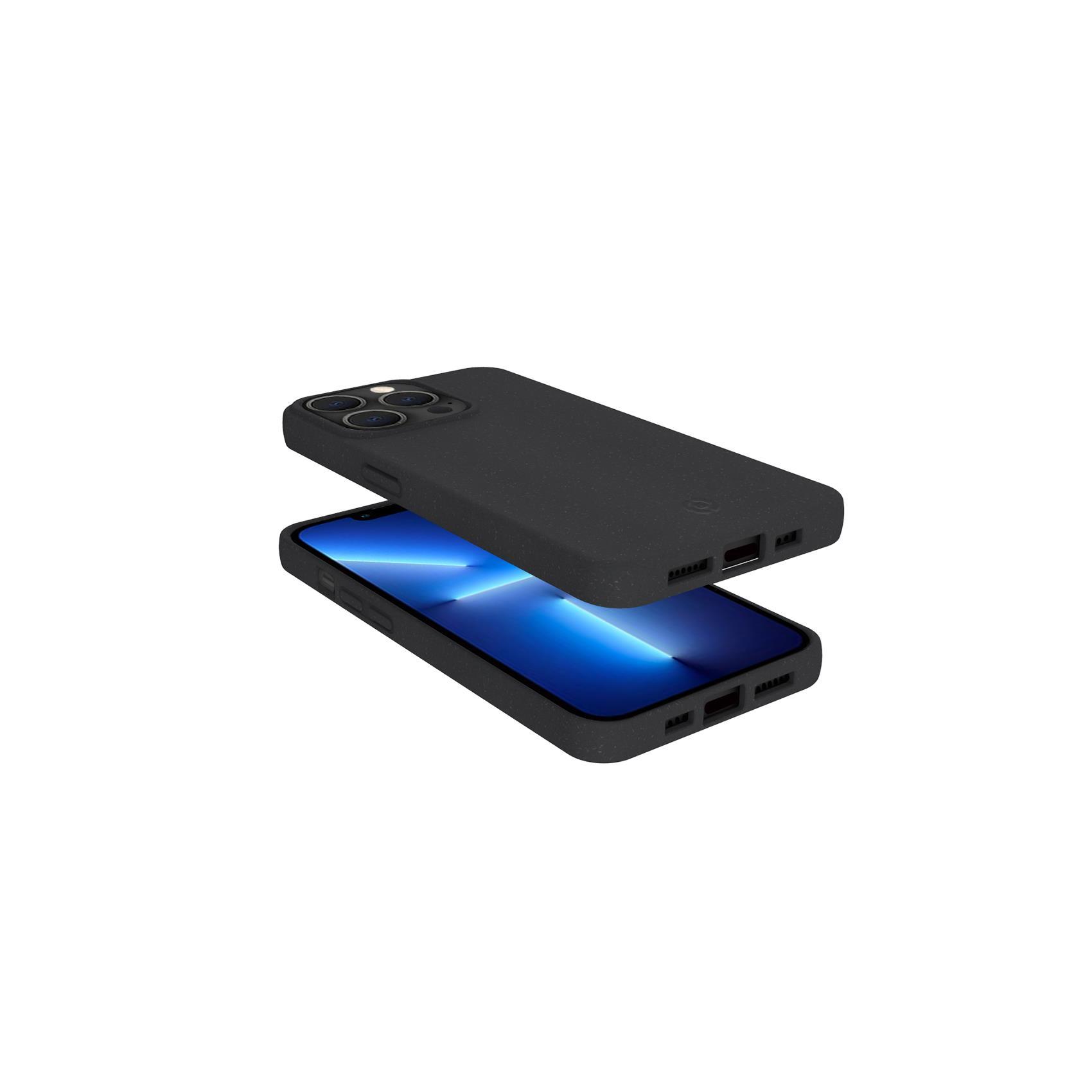 Celly Earth - Cover per cellulare - fibre vegetali - nero - per Apple iPhone 13 Pro