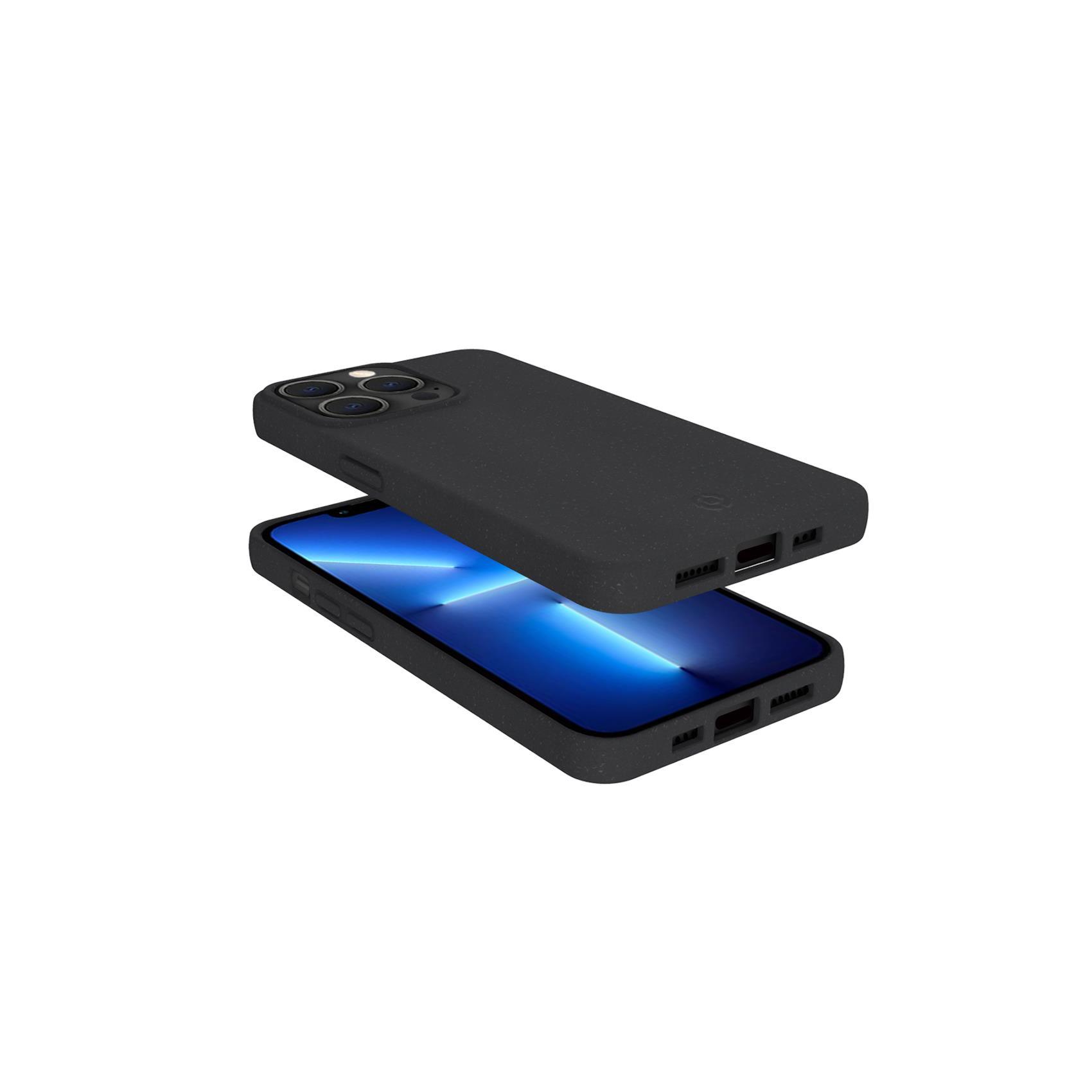 Celly Earth - Cover per cellulare - fibre vegetali - nero - per Apple iPhone 13 Pro Max