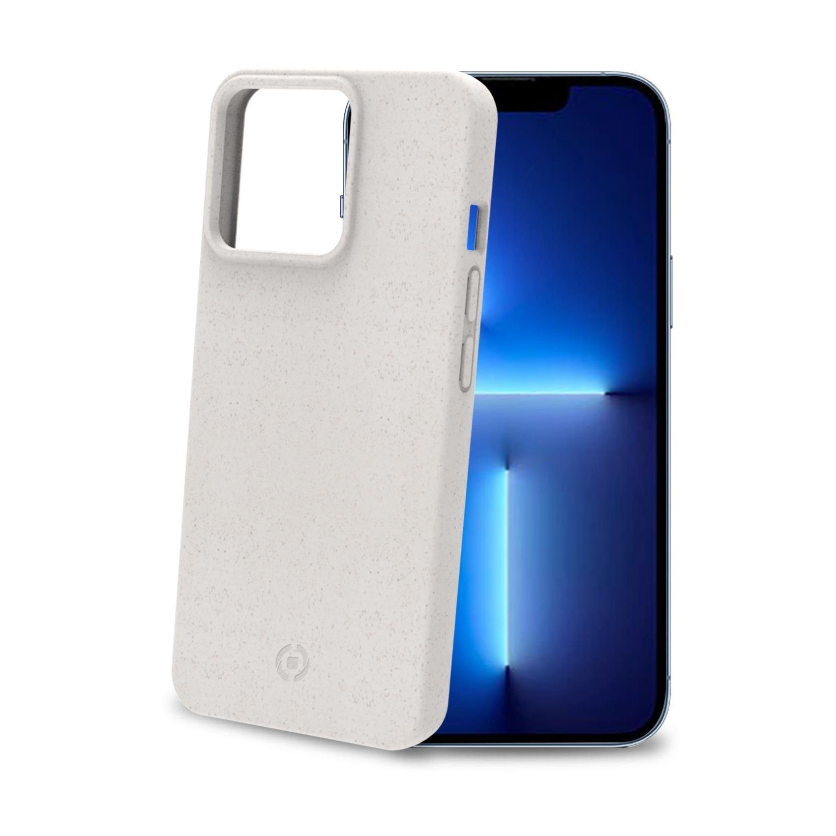 Celly Earth - Cover per cellulare - fibre vegetali - bianco - per Apple iPhone 13 Pro Max