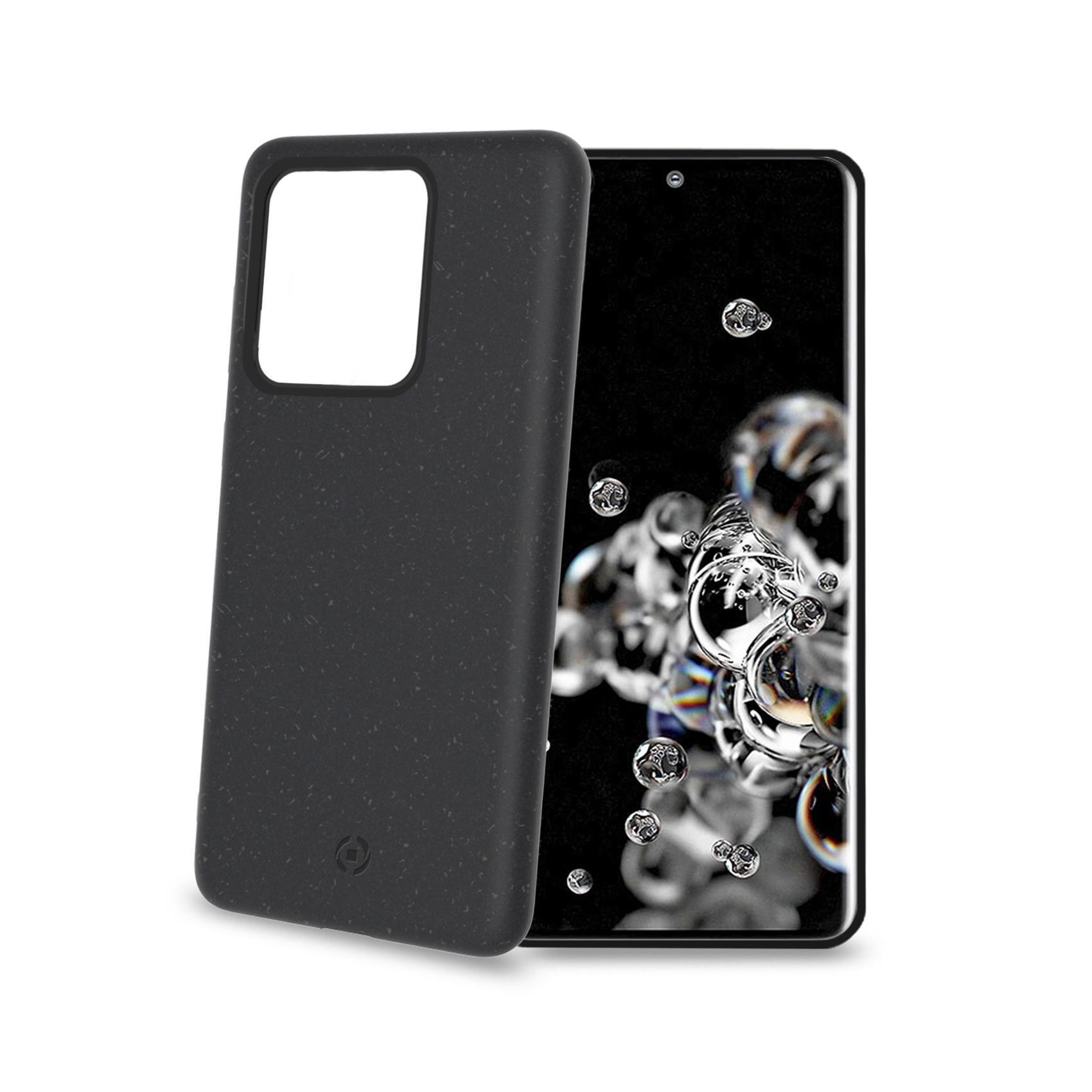 Celly Earth - Cover per cellulare - fibre vegetali - nero - per Samsung Galaxy S20 Ultra, S20 Ultra 5G