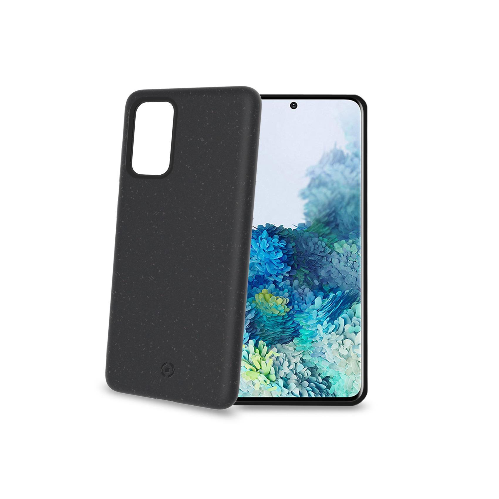 Celly Earth - Cover per cellulare - fibre vegetali - nero - per Samsung Galaxy S20, S20 5G