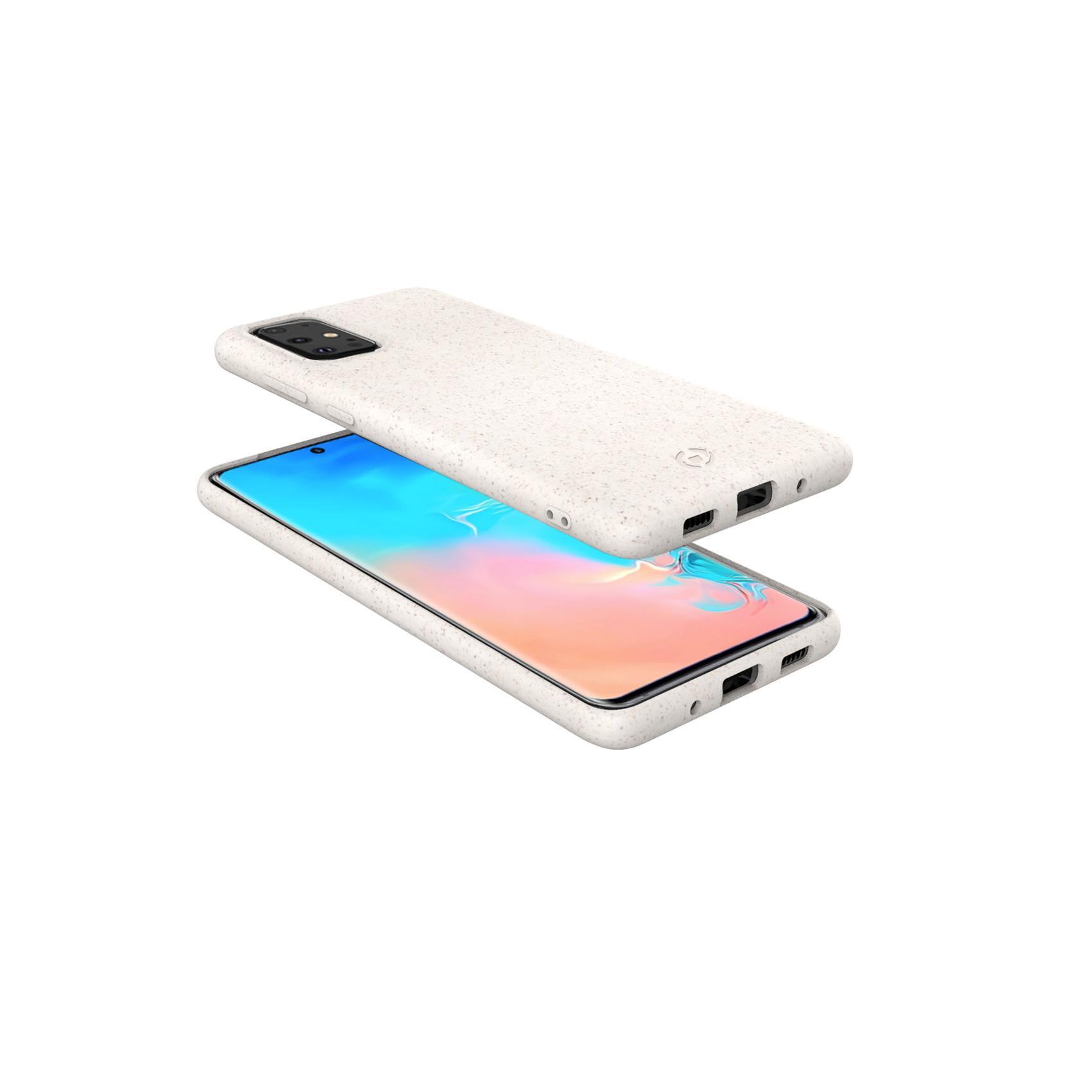 Celly Earth - Cover per cellulare - fibre vegetali - bianco - per Samsung Galaxy S20, S20 5G