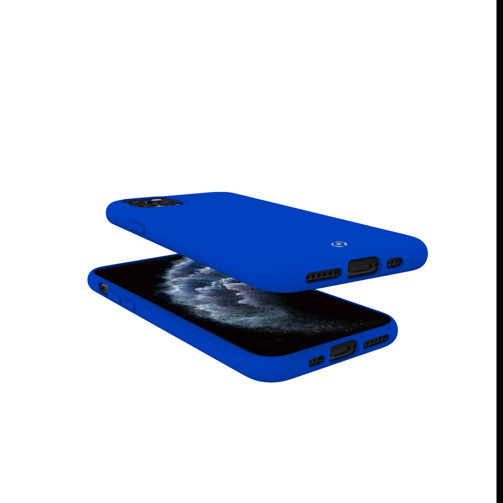 Celly FEELING FEELING1000BL - Cover per cellulare - silicone liquido - blu - per Apple iPhone 11 Pro