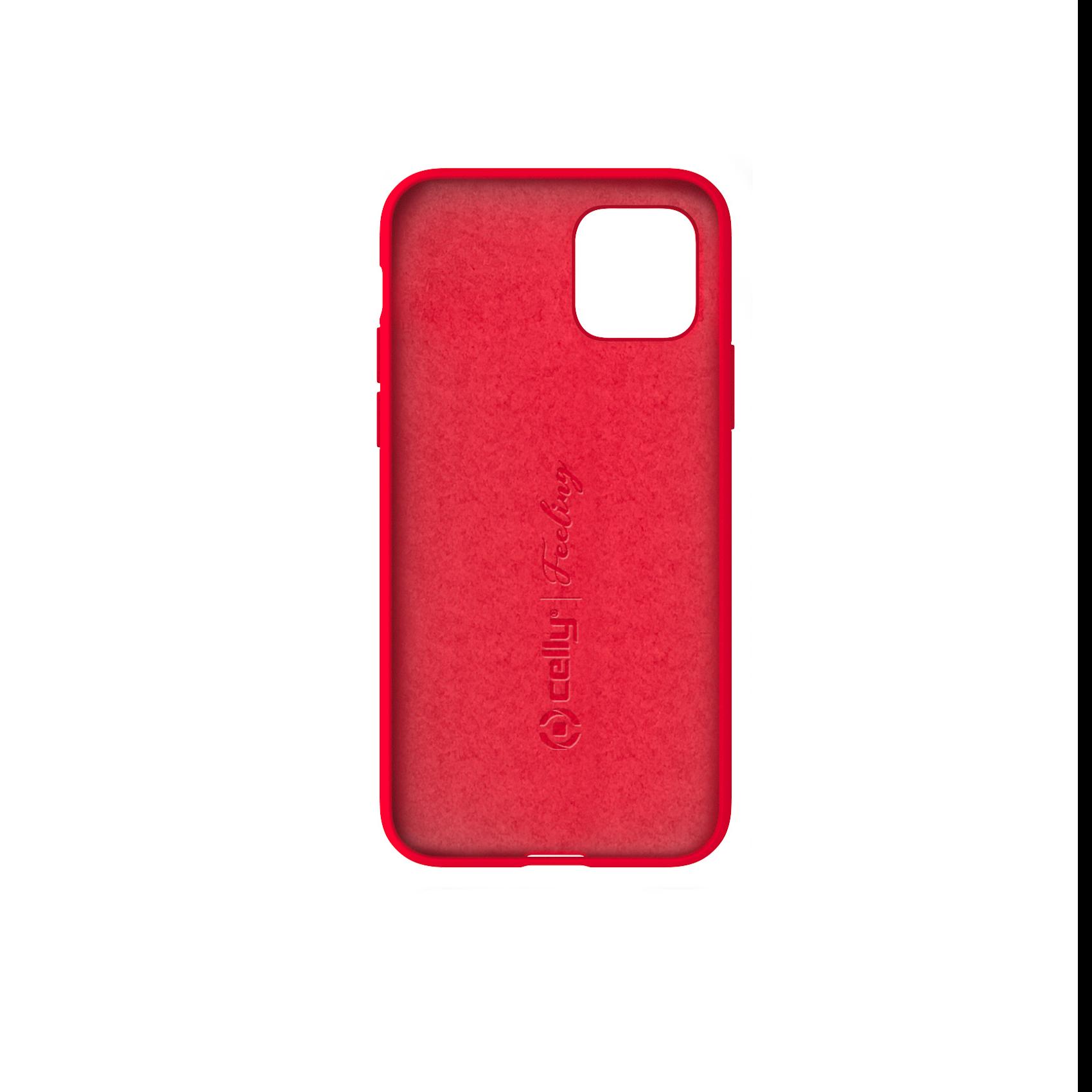 Celly FEELING FEELING1000RD - Cover per cellulare - silicone liquido - rosso - per Apple iPhone 11 Pro