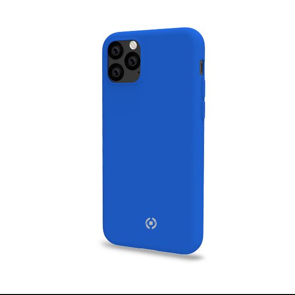 Celly FEELING - Cover per cellulare - silicone liquido - blu - per Apple iPhone 11 Pro Max