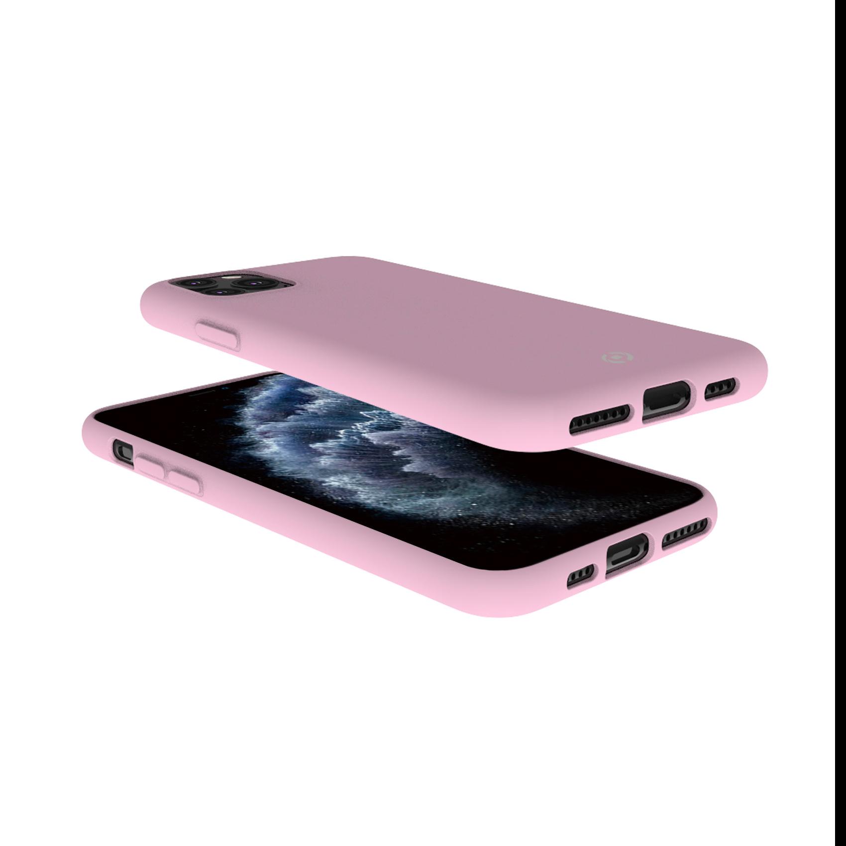 Celly FEELING FEELING1002PK - Cover per cellulare - silicone liquido - rosa - per Apple iPhone 11 Pro Max