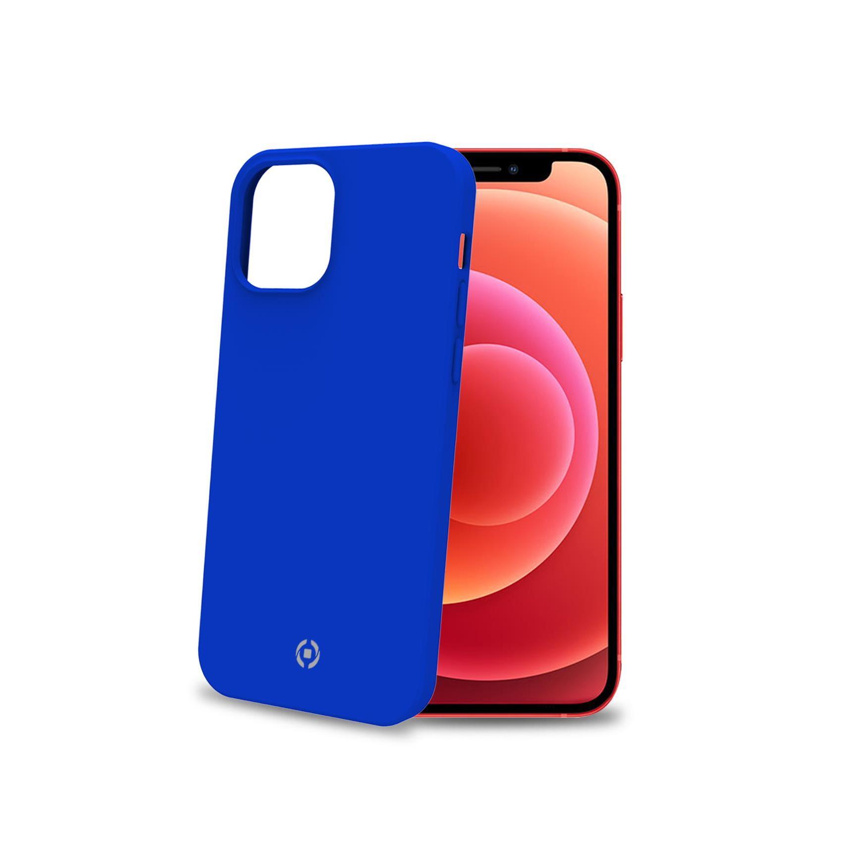 Celly FEELING - Cover per cellulare - silicone - blu - per Apple iPhone 12 mini