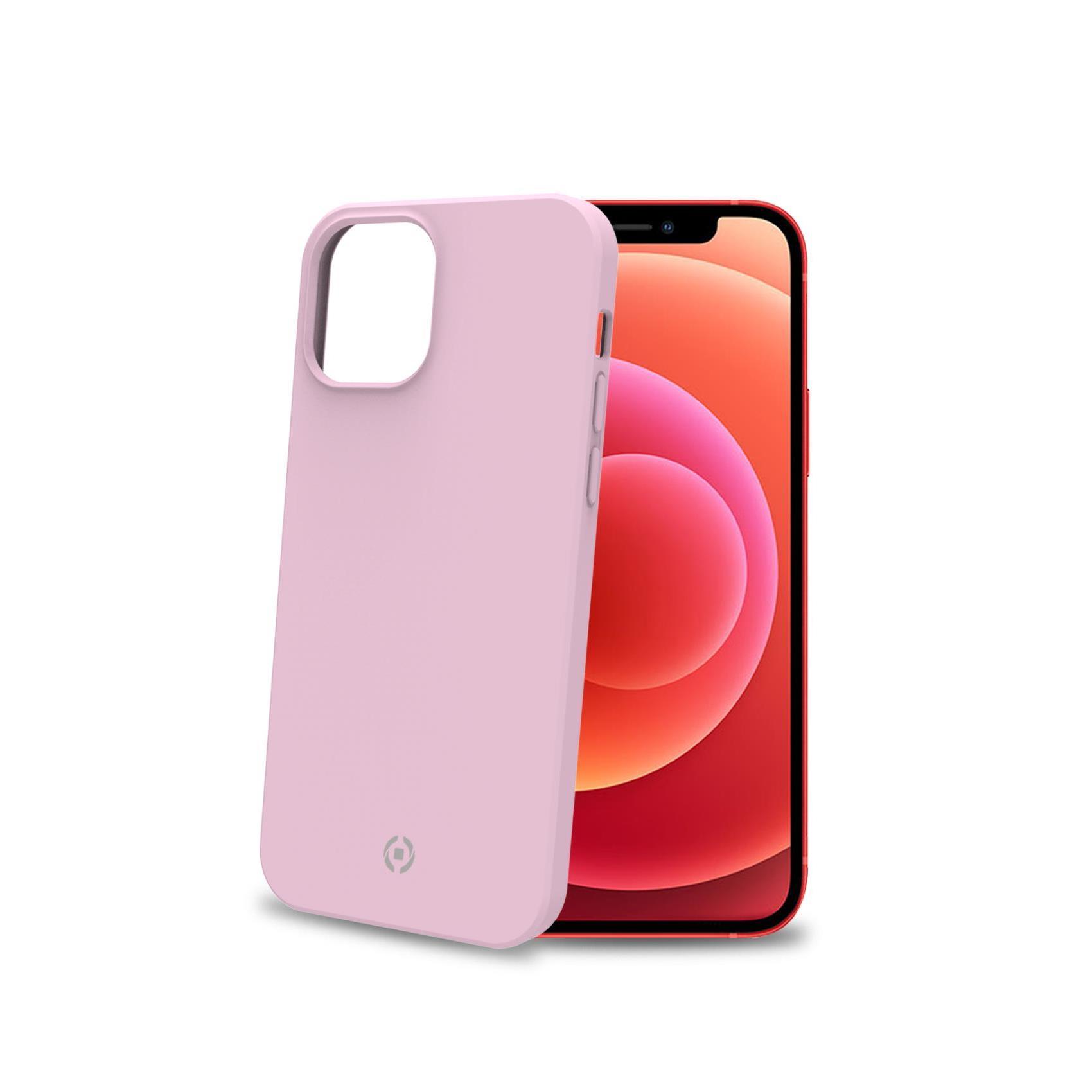 Celly FEELING - Cover per cellulare - silicone - rosa - per Apple iPhone 12 mini