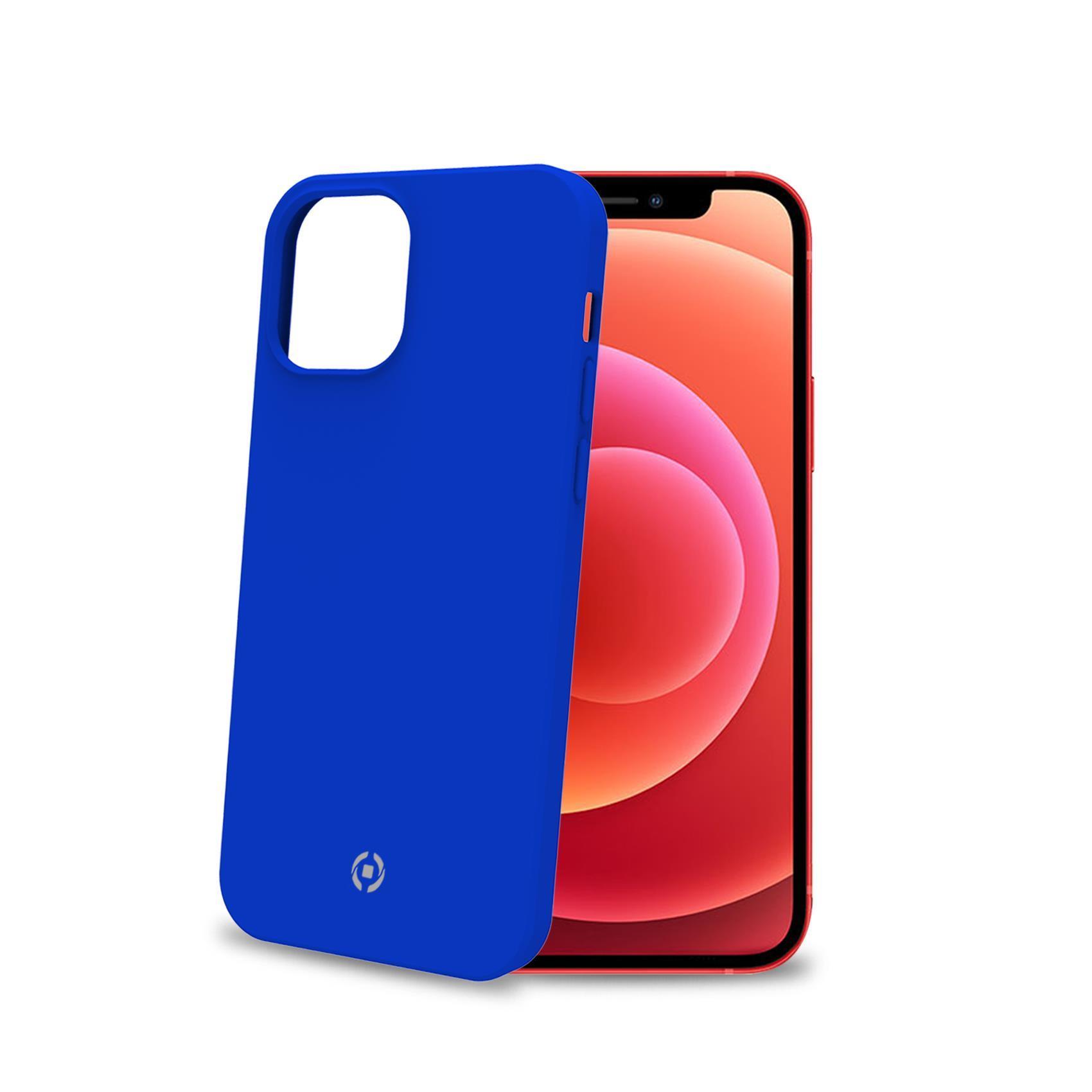 Celly FEELING - Cover per cellulare - silicone - blu - per Apple iPhone 12, 12 Pro