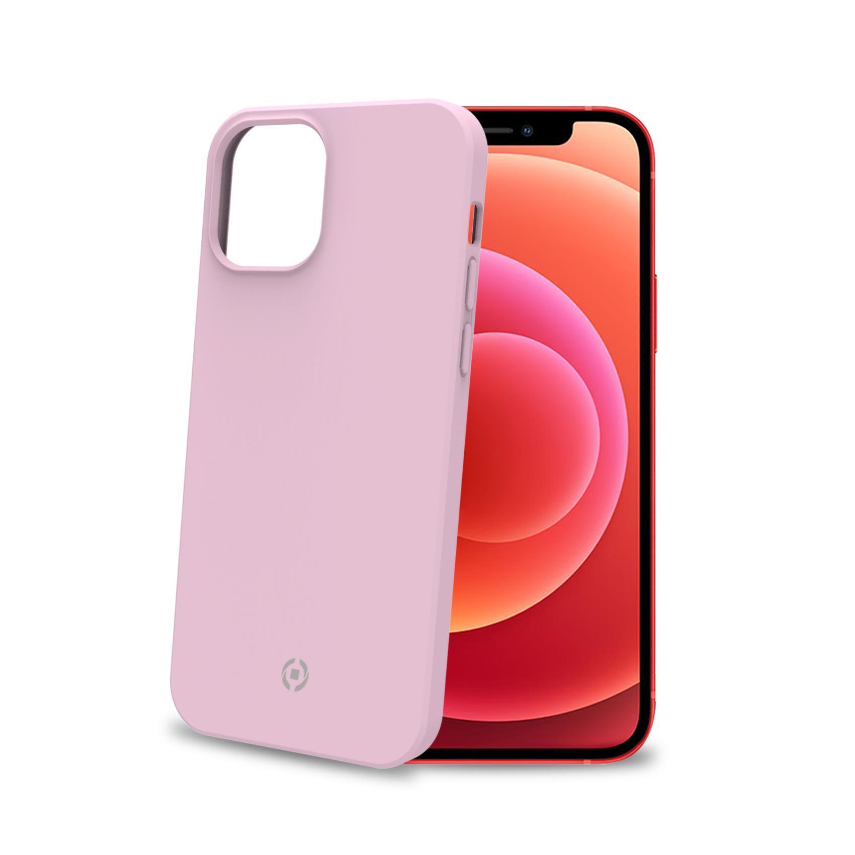 Celly FEELING - Cover per cellulare - silicone - rosa - per Apple iPhone 12 Pro Max