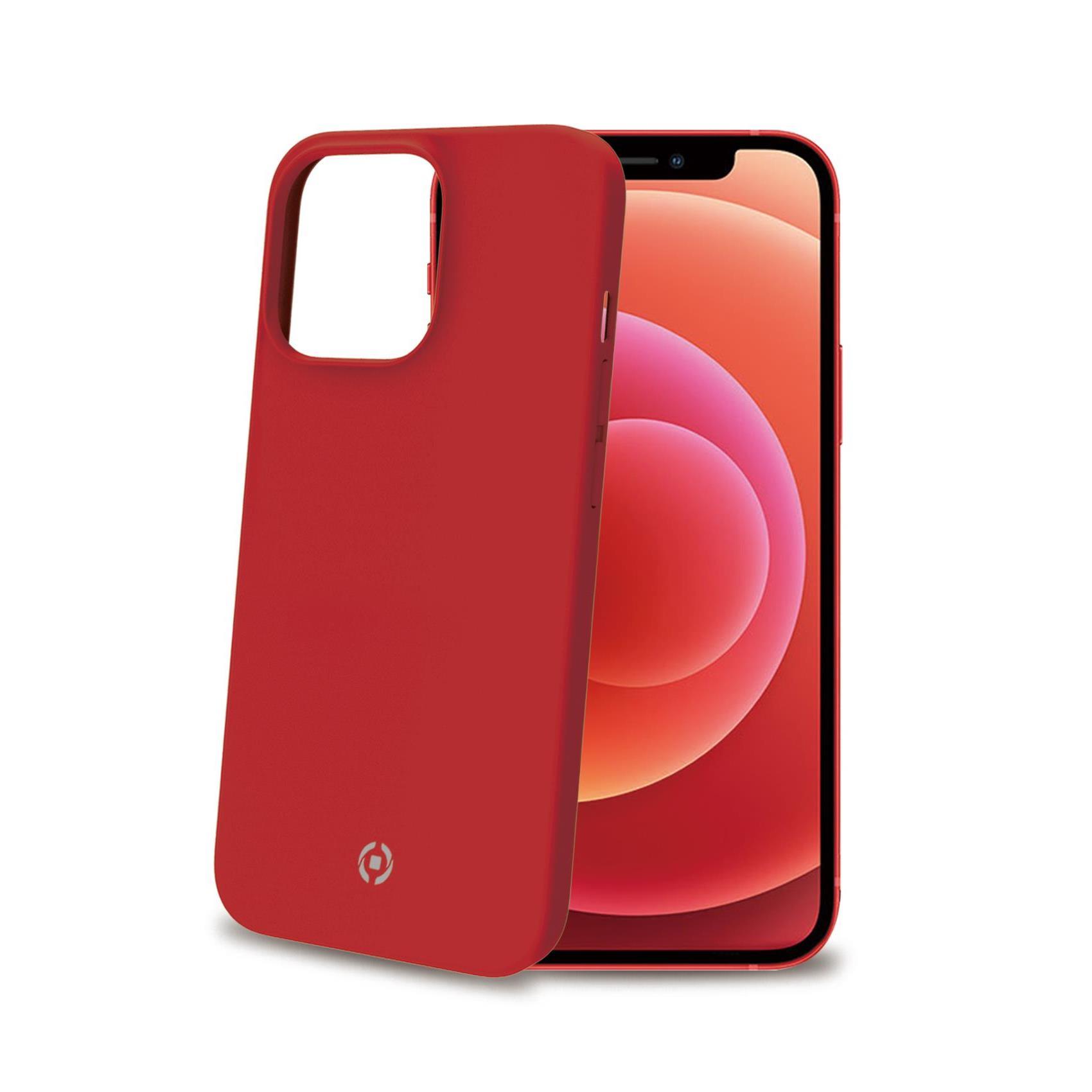 Celly FEELING - Cover per cellulare - silicone - rosso - per Apple iPhone 13 Pro Max