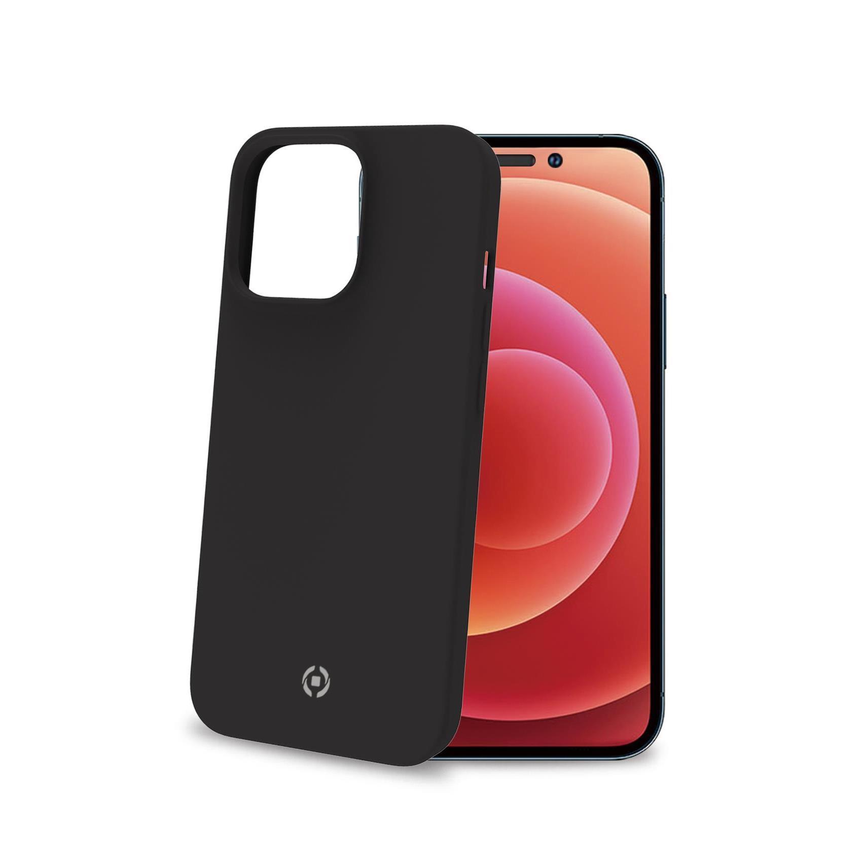 Celly FEELING - Cover per cellulare - silicone - nero - per Apple iPhone 14 Pro