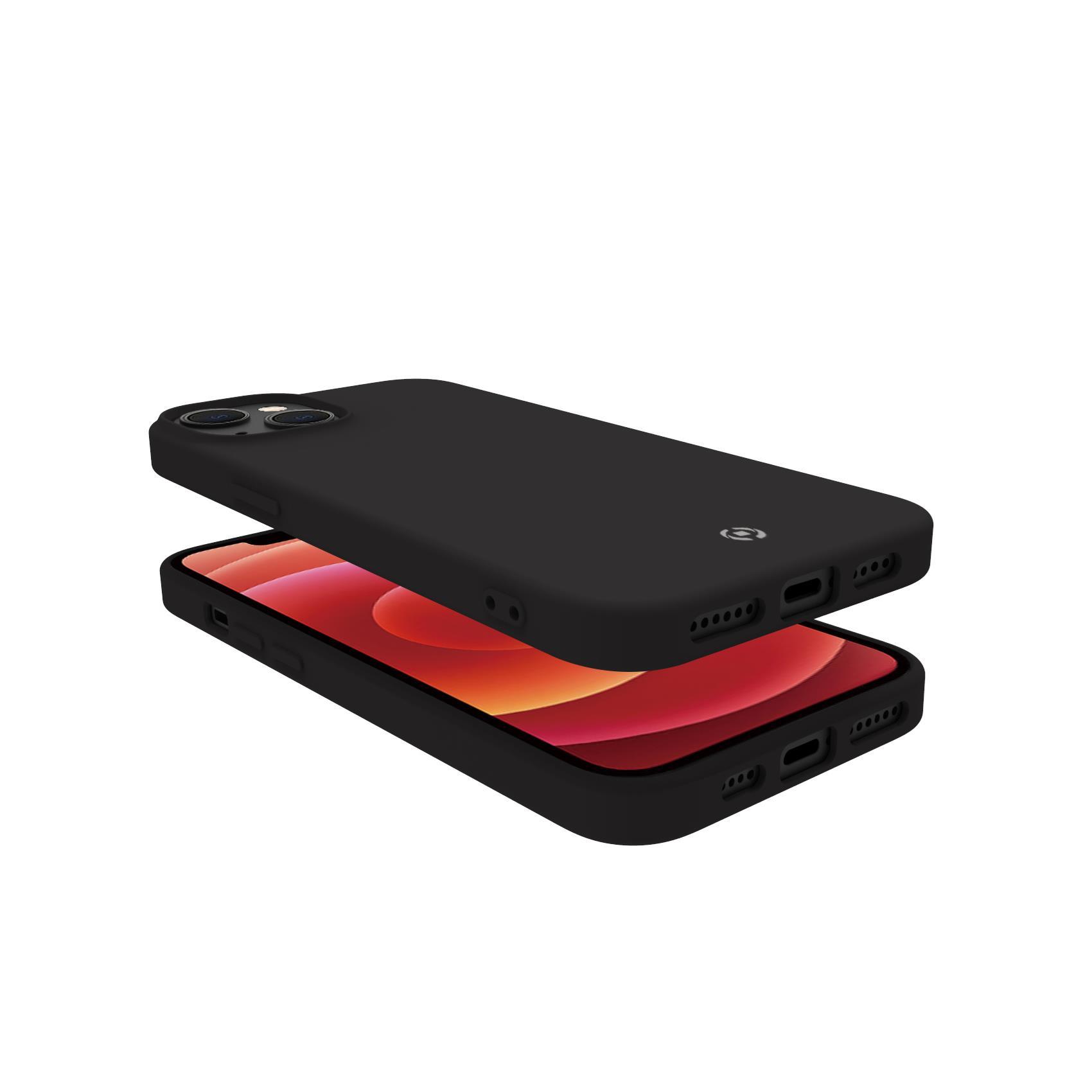 Celly FEELING - Cover per cellulare - silicone - nero - per Apple iPhone 14 Plus