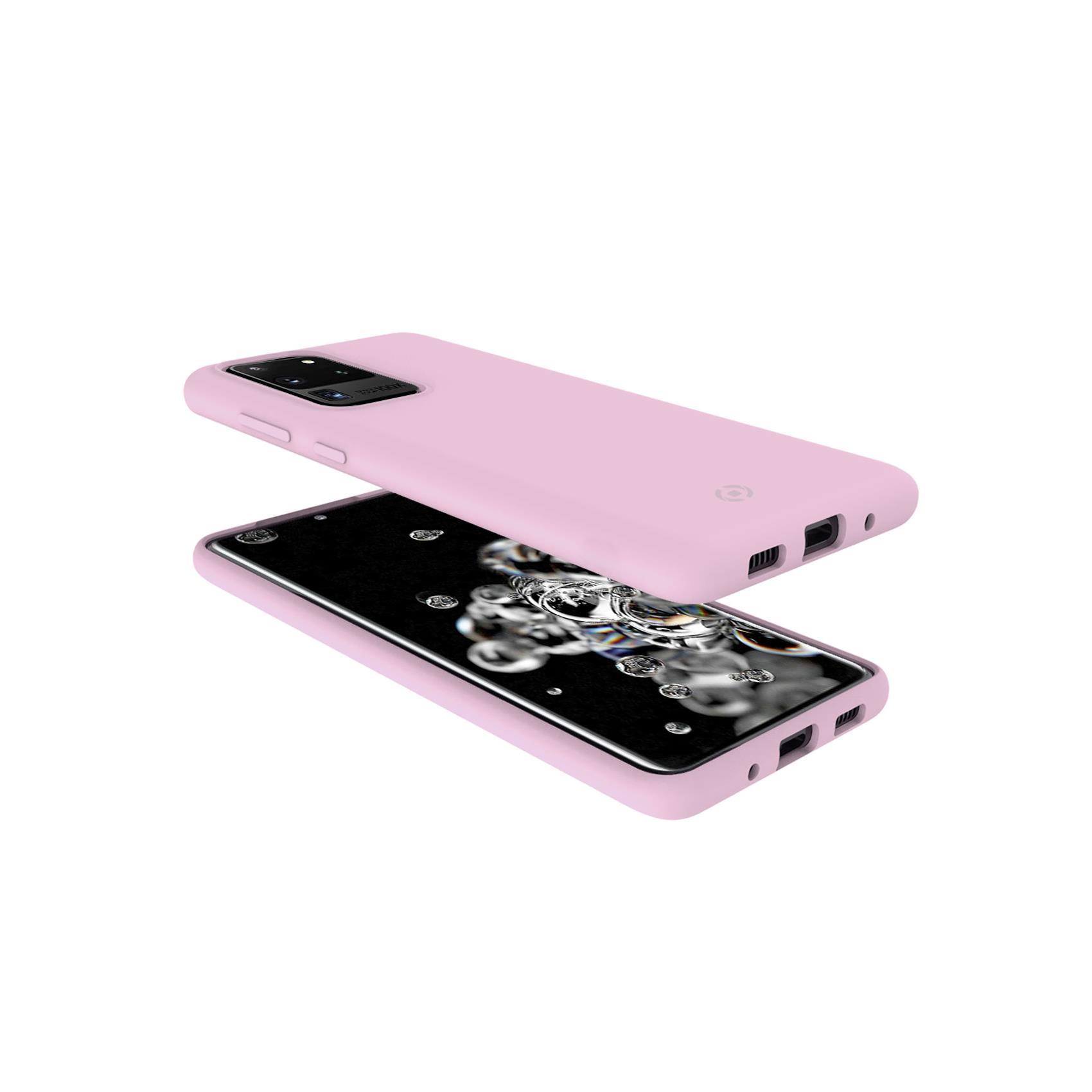 Celly FEELING - Cover per cellulare - silicone - rosa - per Samsung Galaxy S20+, S20+ 5G
