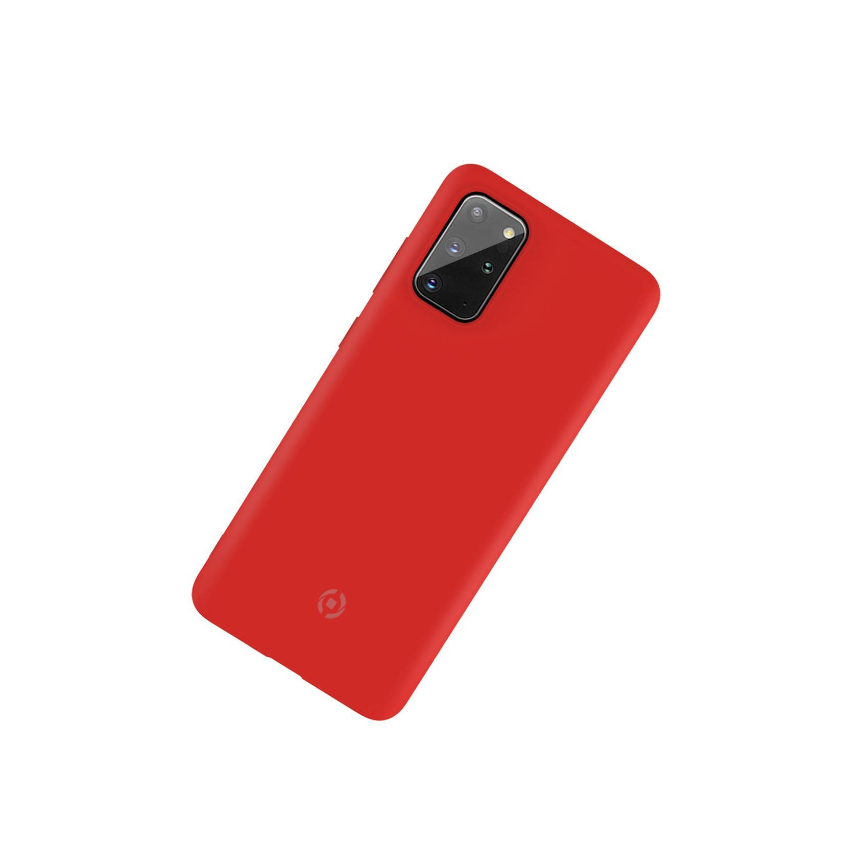 Celly FEELING - Cover per cellulare - silicone - rosso - per Samsung Galaxy S20+, S20+ 5G
