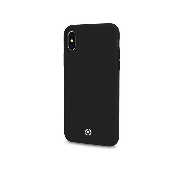 Celly FEELING FEELING999BK - Cover per cellulare - silicone liquido - nero - per Apple iPhone XS Max