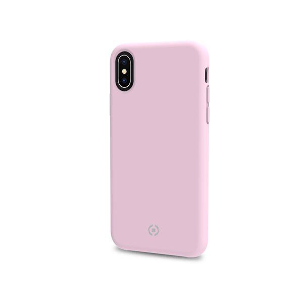 Celly FEELING FEELING999PK - Cover per cellulare - silicone liquido - rosa - per Apple iPhone XS Max