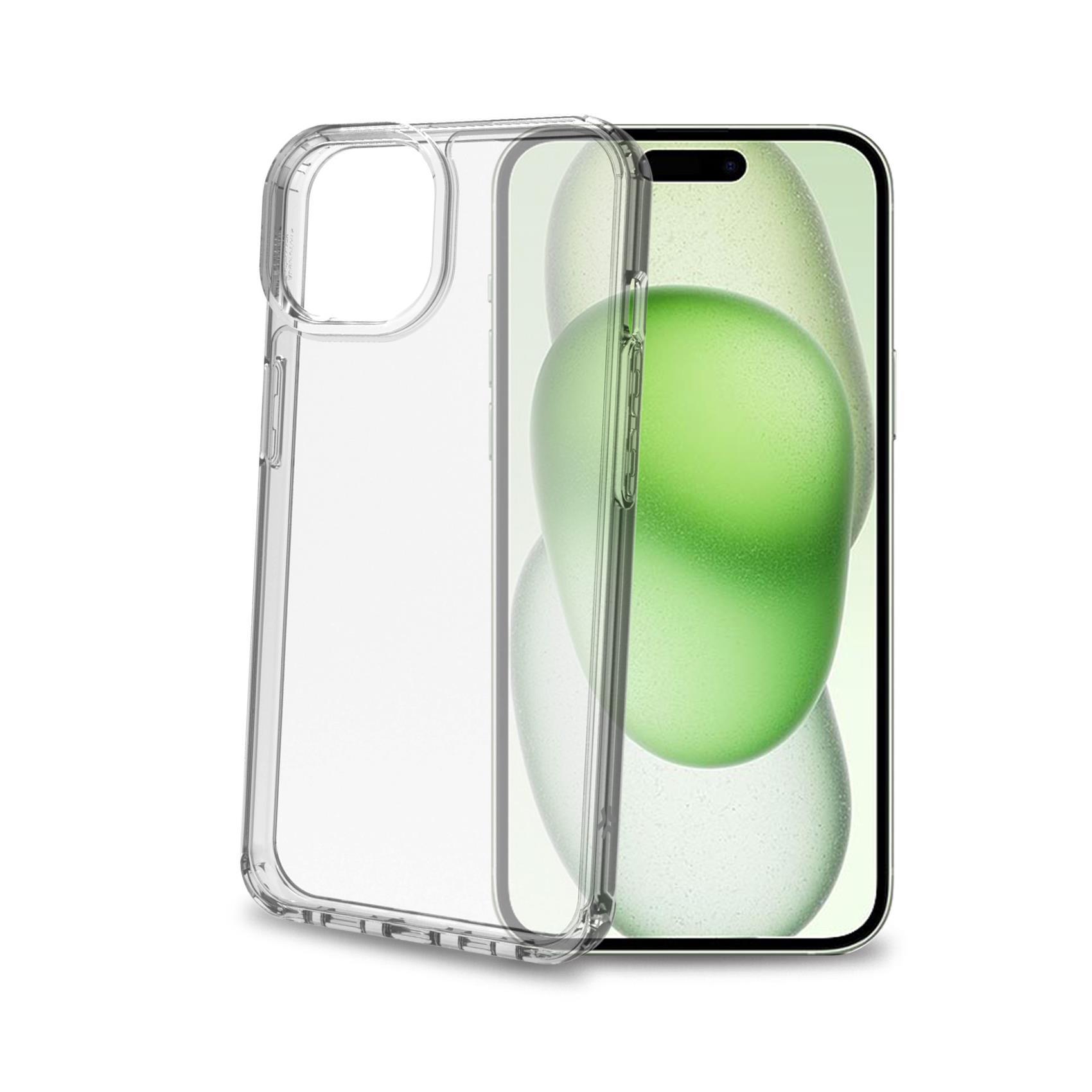 Celly Freedom - Cover per cellulare - con laccetto nero - policarbonato, TPU (poliuretano termoplastico) - trasparente