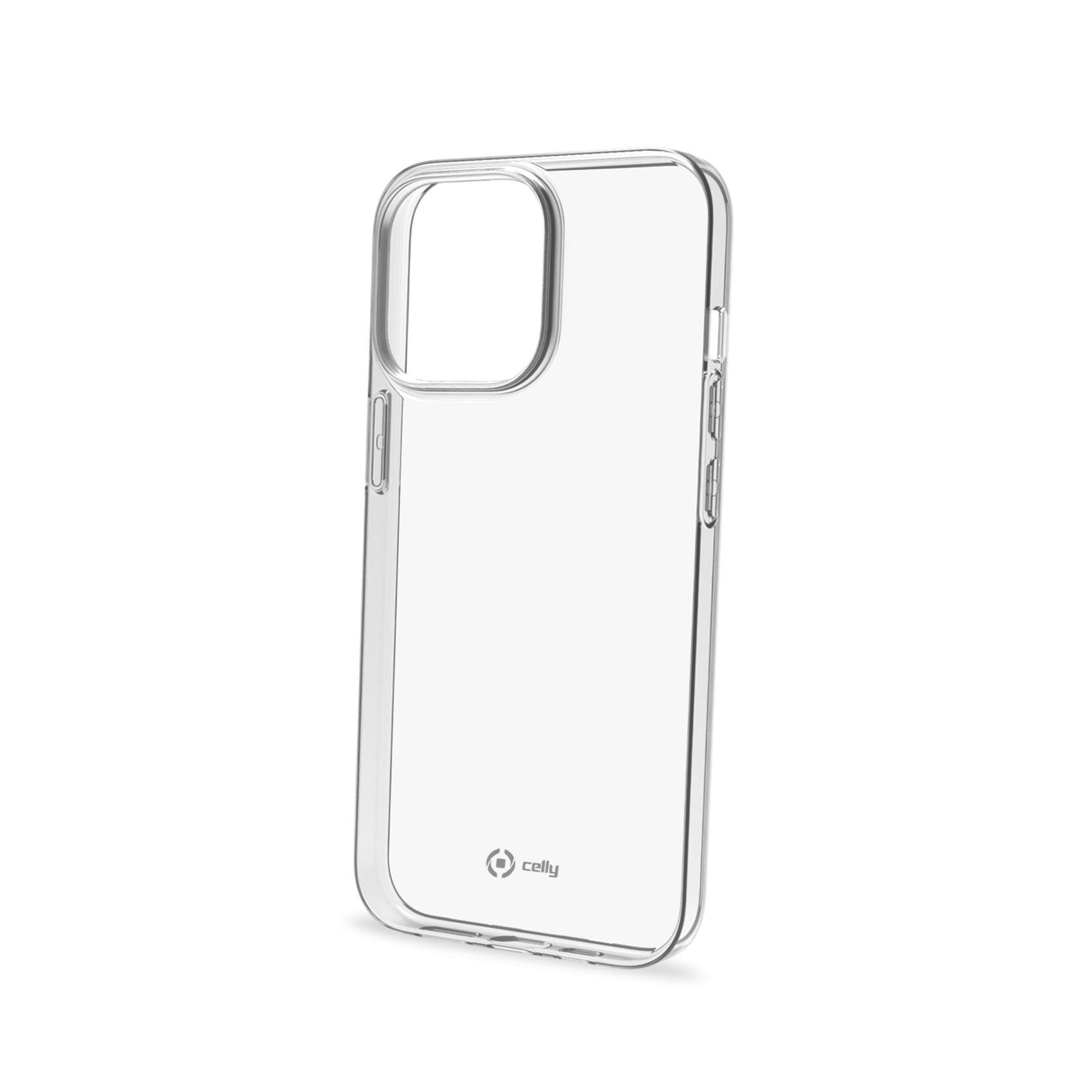 Celly Gelskin - Cover per cellulare - TPU (poliuretano termoplastico) - trasparente - per Apple iPhone 13 Pro