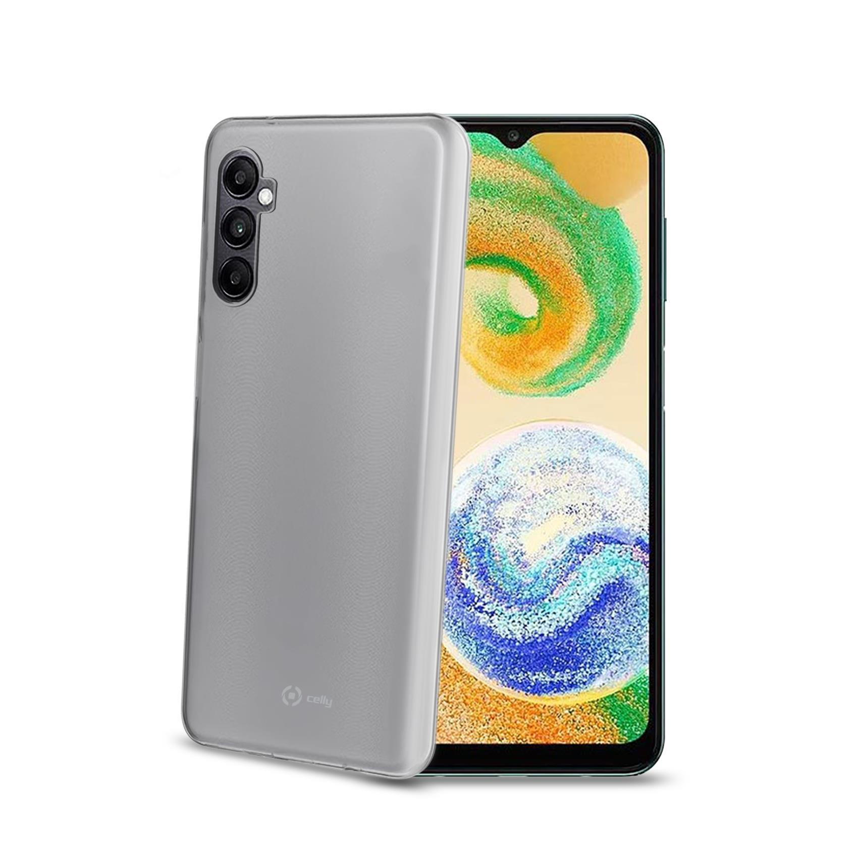 Celly Gelskin - Cover per cellulare - gomma morbida, TPU (poliuretano termoplastico) - trasparente - per Samsung Galaxy A04s, A13 5G