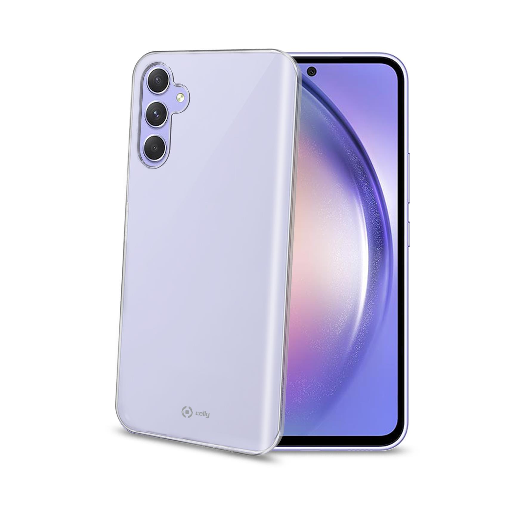 Celly Gelskin - Cover per cellulare - TPU (poliuretano termoplastico) - trasparente - per Samsung Galaxy A54 5G