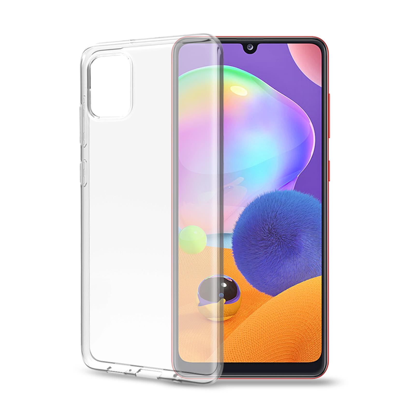 Celly Gelskin - Cover per cellulare - TPU (poliuretano termoplastico) - trasparente - per Samsung Galaxy A31
