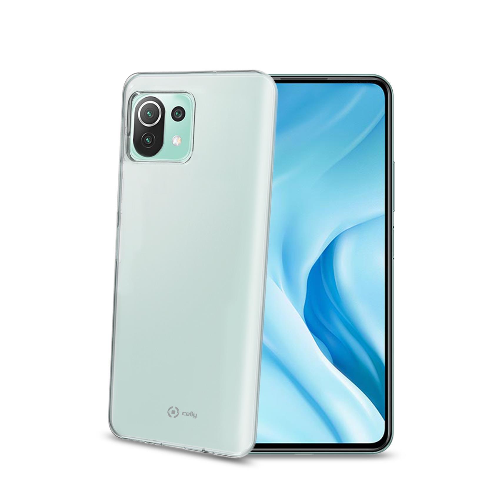 Celly Gelskin - Cover per cellulare - TPU (poliuretano termoplastico) - trasparente - per Xiaomi MI 11 Lite, 11 Lite 5G