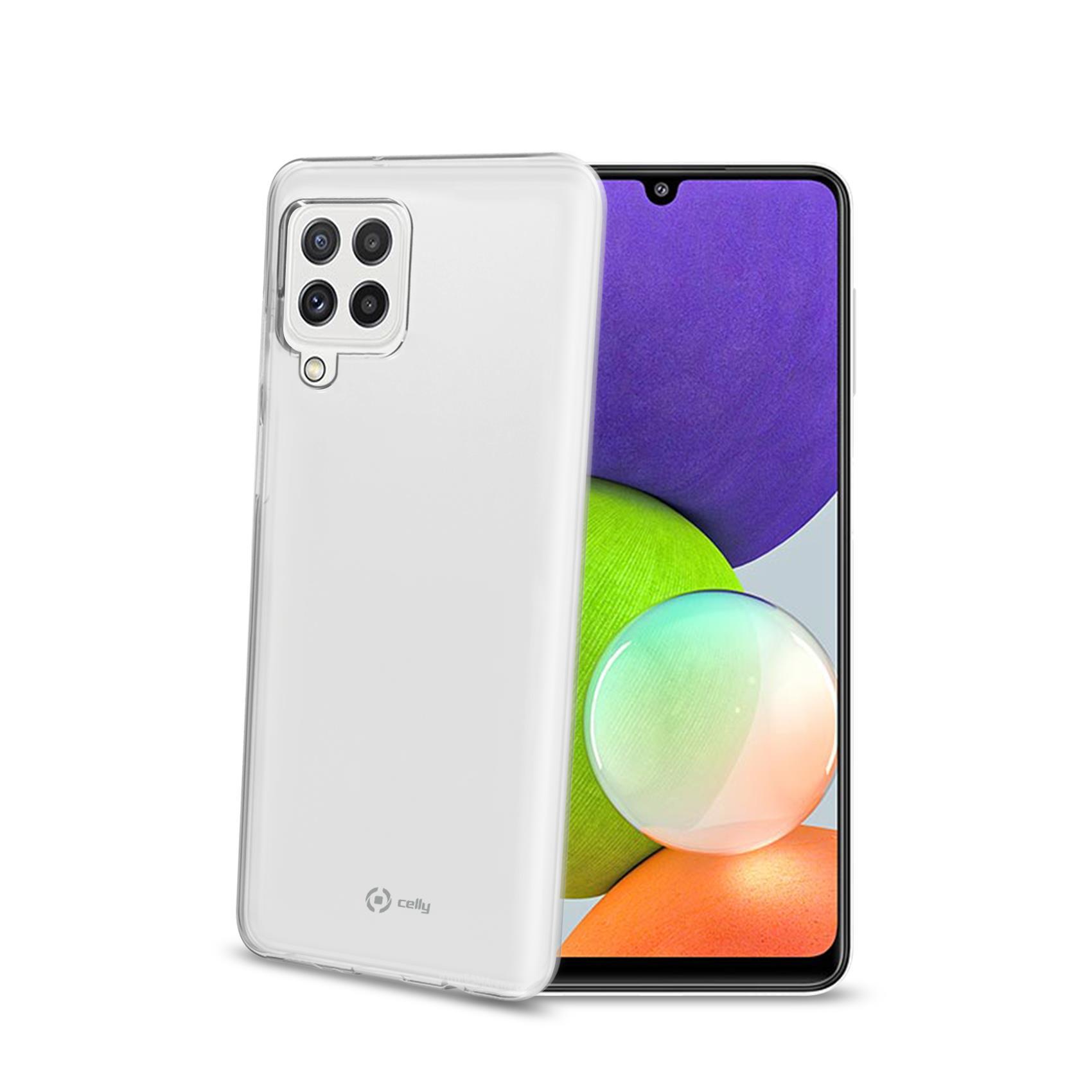 Celly Gelskin - Cover per cellulare - TPU (poliuretano termoplastico) - trasparente - per Samsung Galaxy A22
