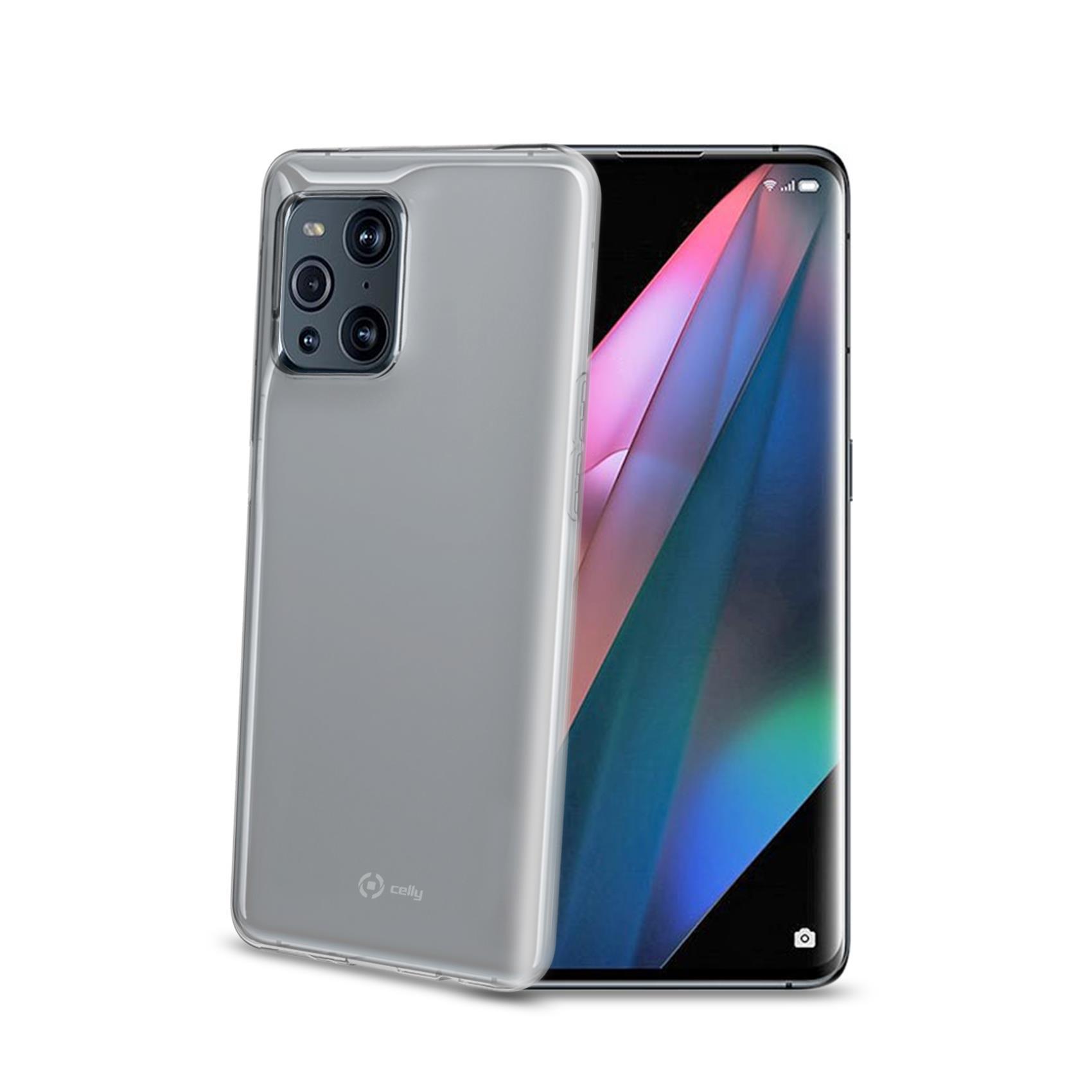 Celly Gelskin - Cover per cellulare - TPU (poliuretano termoplastico) - trasparente - per OPPO Find X3 PRO