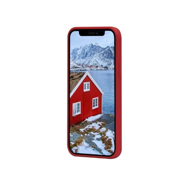 Dbramante 1928 Greenland - Custodia in Plastica Riciclata per iPhone 12 mini - Rosso Lampone