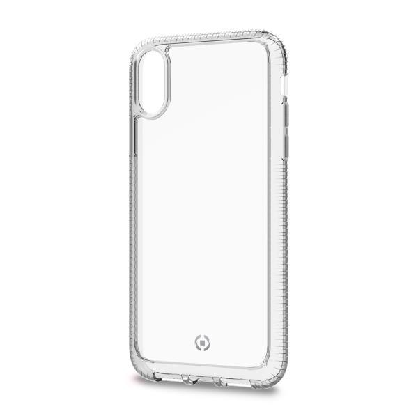 Celly Hexalite - Cover per cellulare - policarbonato, TPU (poliuretano termoplastico) - trasparente - per Apple iPhone XR