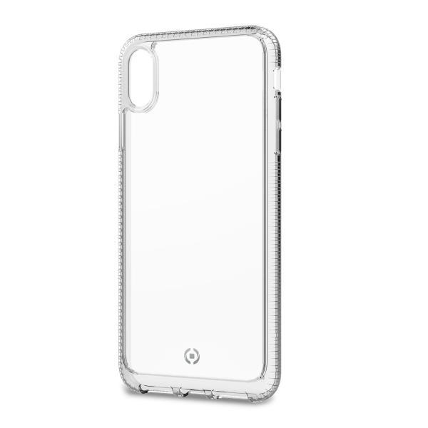 Celly Hexalite - Cover per cellulare - policarbonato, TPU (poliuretano termoplastico) - trasparente - per Apple iPhone XS Max
