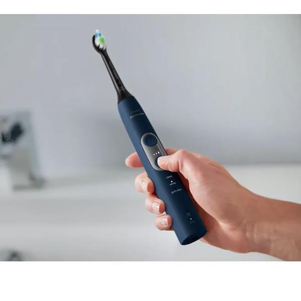 Philips Sonicare ProtectiveClean 6100 HX6871 - Spazzolino - cordless - navy blue