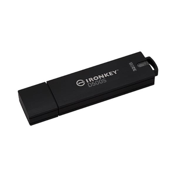 Kingston IronKey D500S - Chiavetta USB - crittografato - 32 GB - USB 3.2 Gen 1 - Compatibile TAA